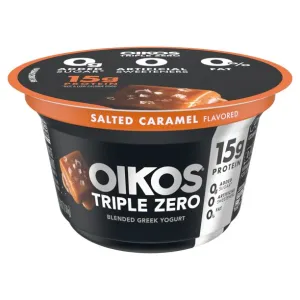 Dannon OikosTriple Zero Salted Carmel Yogurt 5.3oz