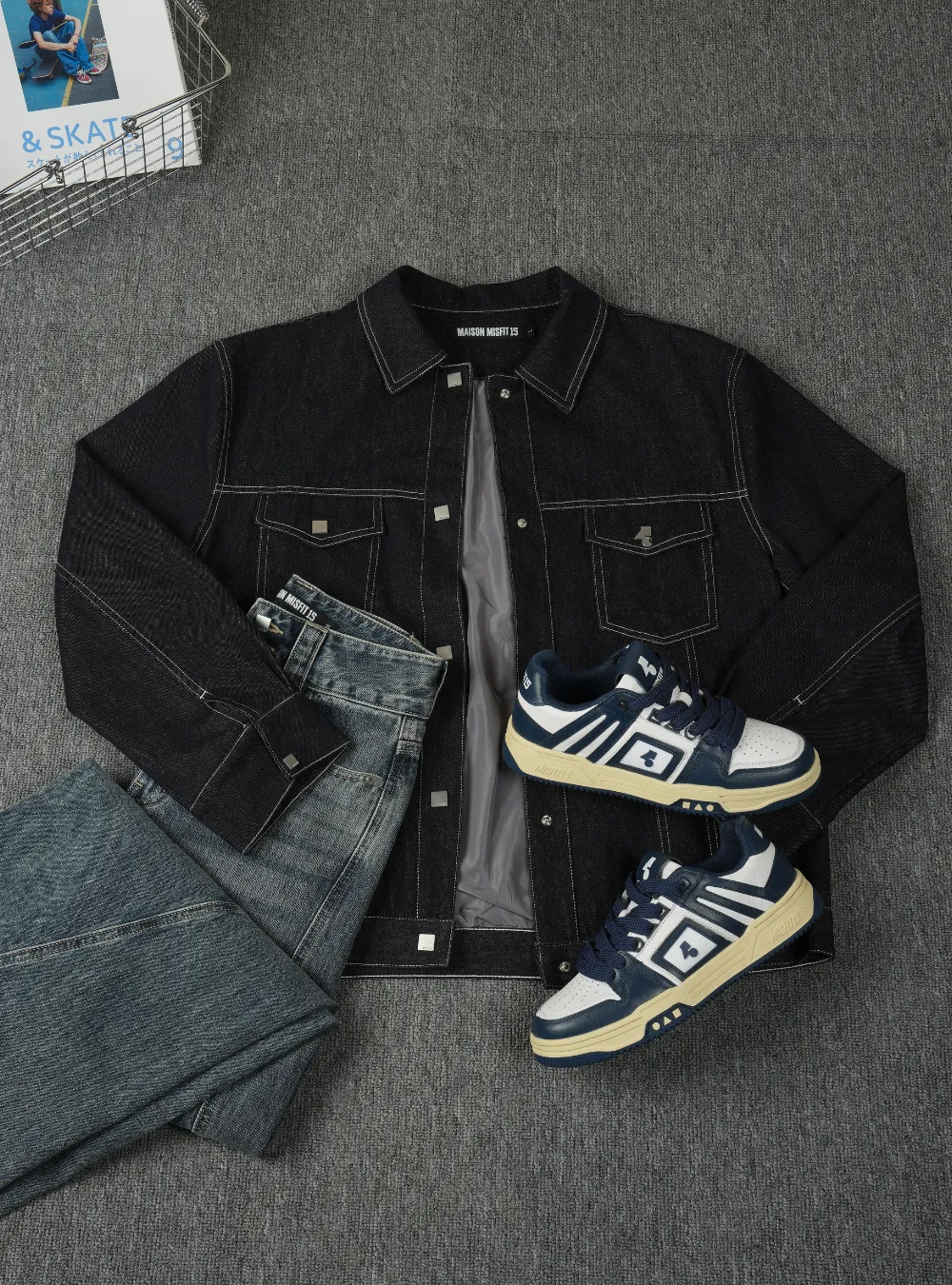 Denim has Culture - Denim Jacket - Black/Navy