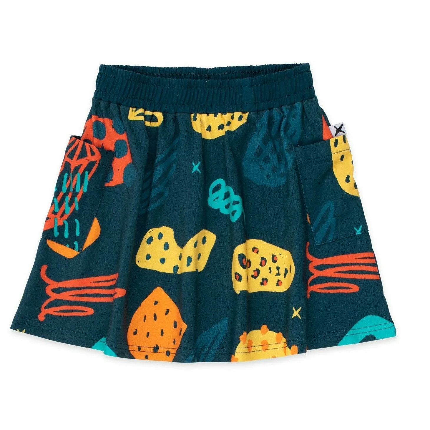 Diamond Burst Skirt - Dark Green
