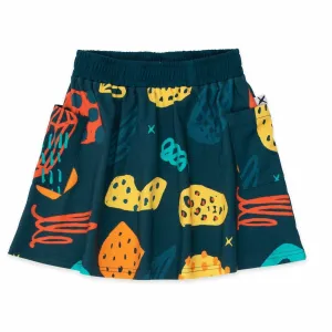 Diamond Burst Skirt - Dark Green
