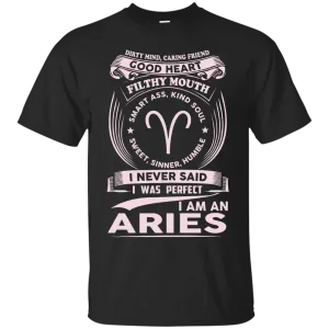 Dirty Mind Caring Friend I Am an Aries T-shirts - Zodiac Aries