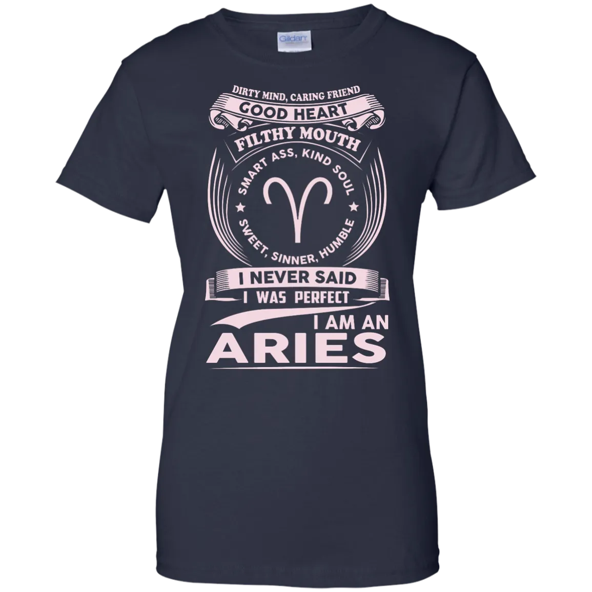 Dirty Mind Caring Friend I Am an Aries T-shirts - Zodiac Aries