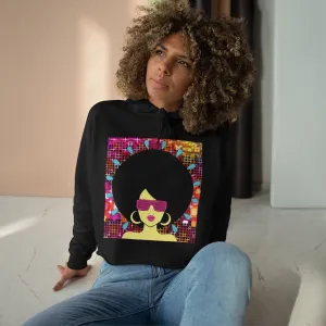 Disco Queen Crop Hoodie