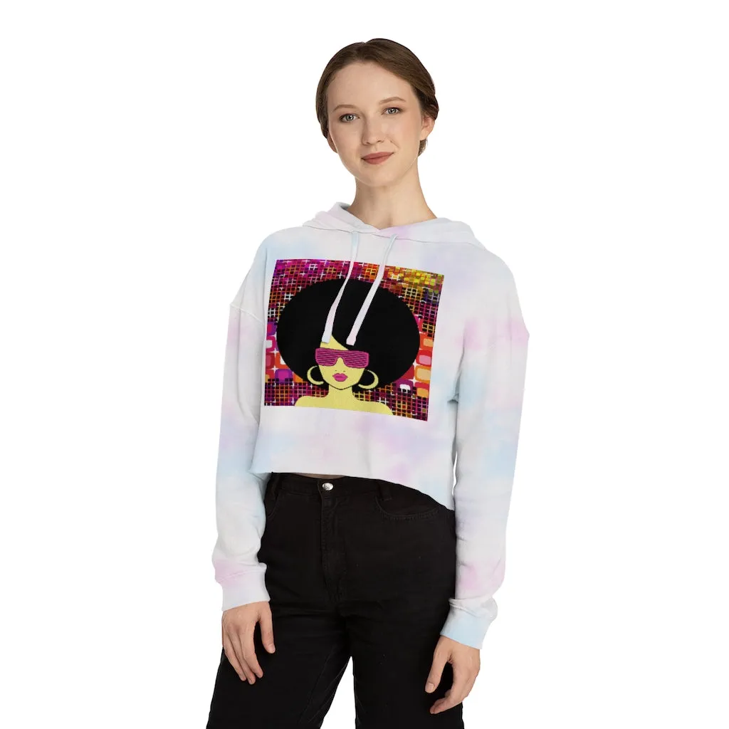 Disco Queen Crop Hoodie