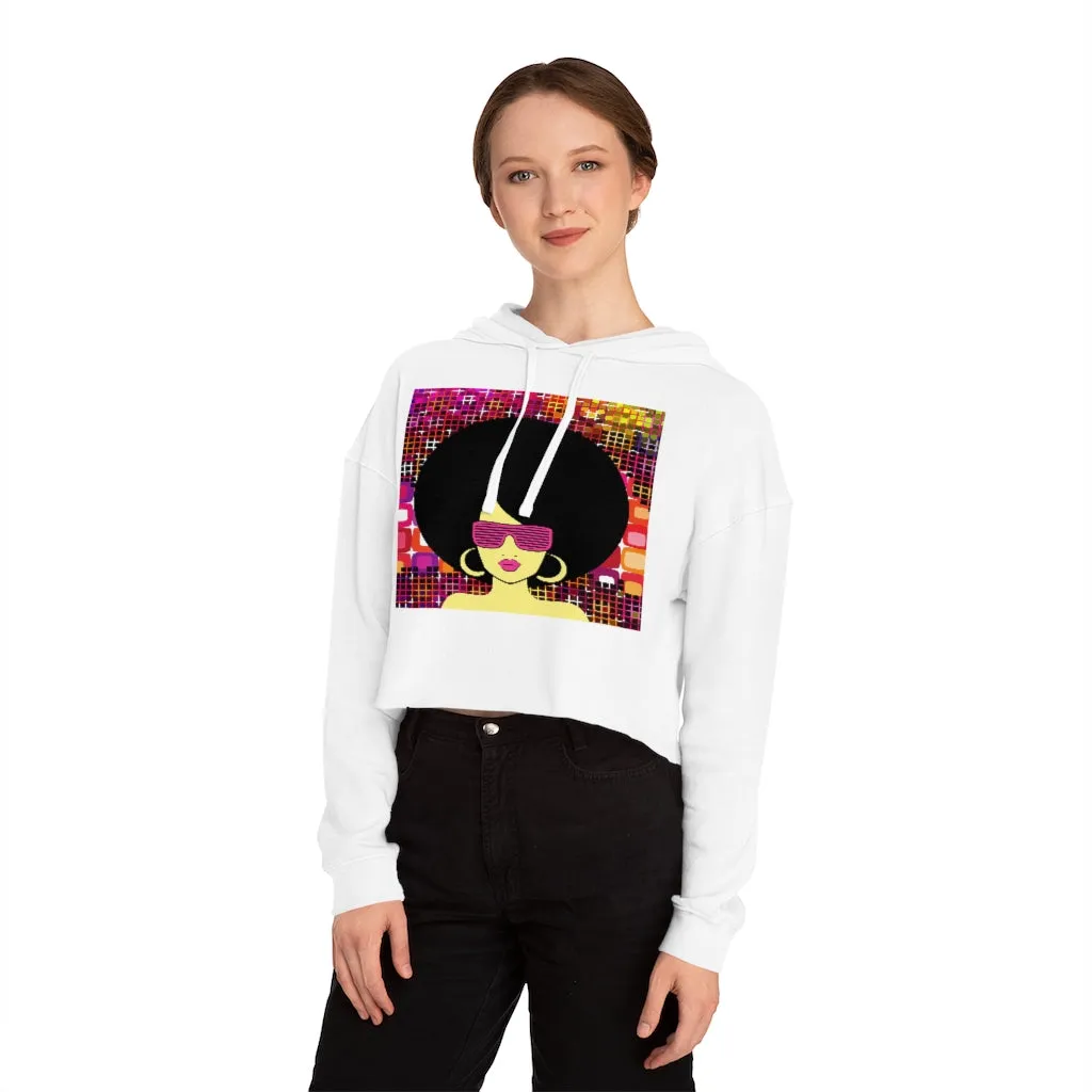 Disco Queen Crop Hoodie