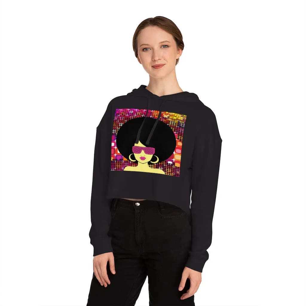 Disco Queen Crop Hoodie