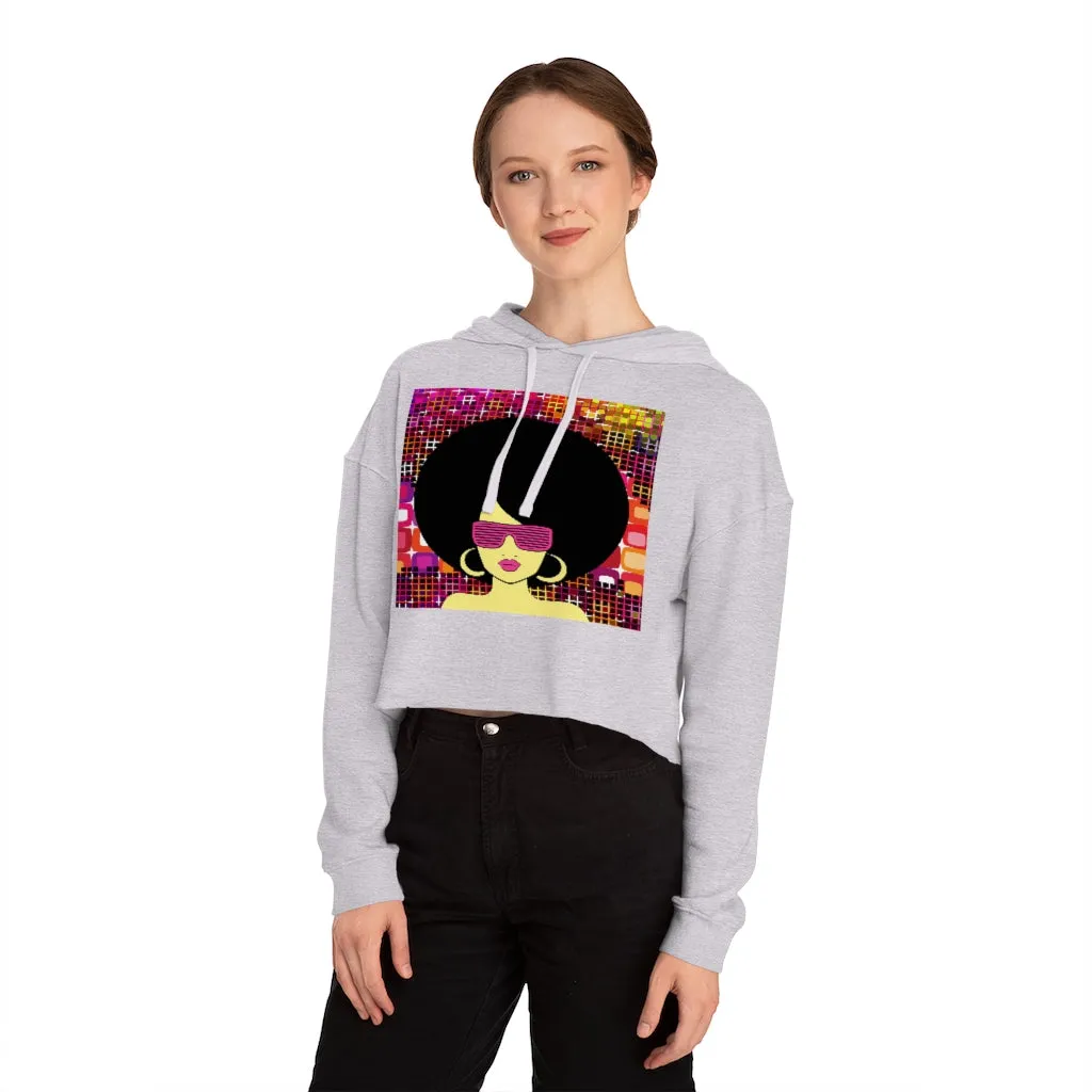 Disco Queen Crop Hoodie