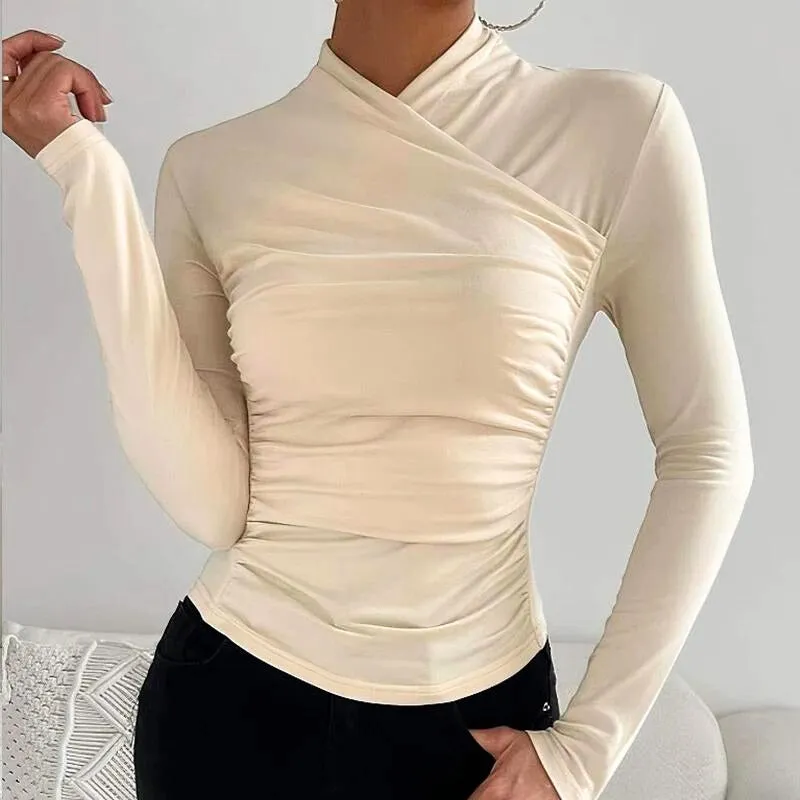 Divona | Classic Cross-Neck Top