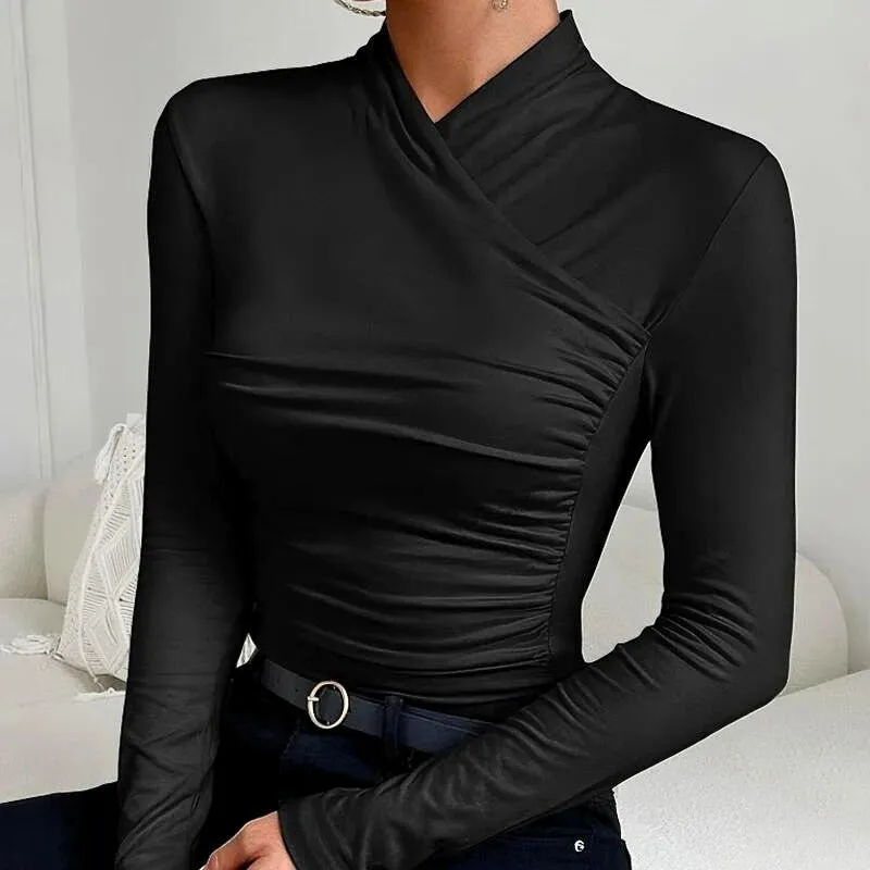 Divona | Classic Cross-Neck Top