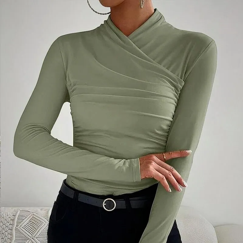 Divona | Classic Cross-Neck Top