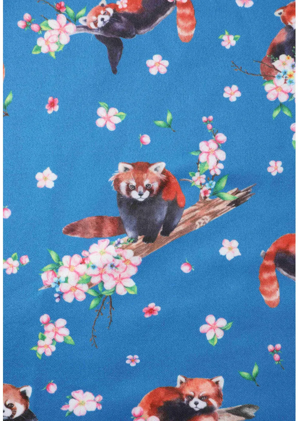 Dolly & Dotty Amanda Red Panda 50's Swing Dress Blue