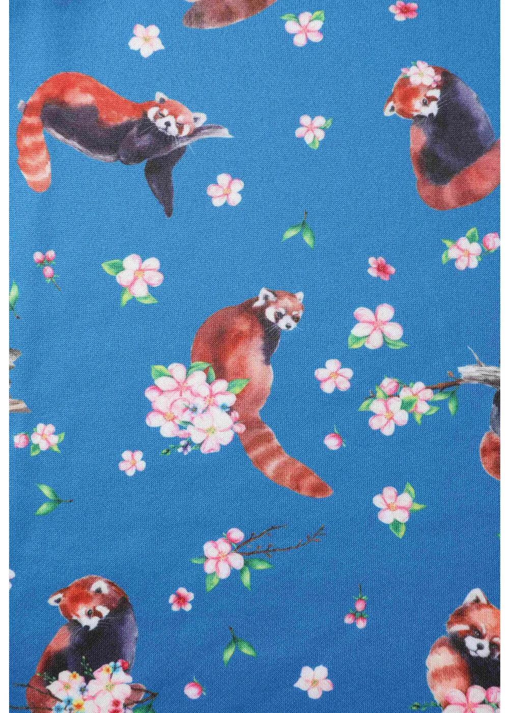 Dolly & Dotty Amanda Red Panda 50's Swing Dress Blue