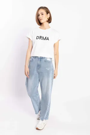 Drama The Label Zoe Tee  - White/Black