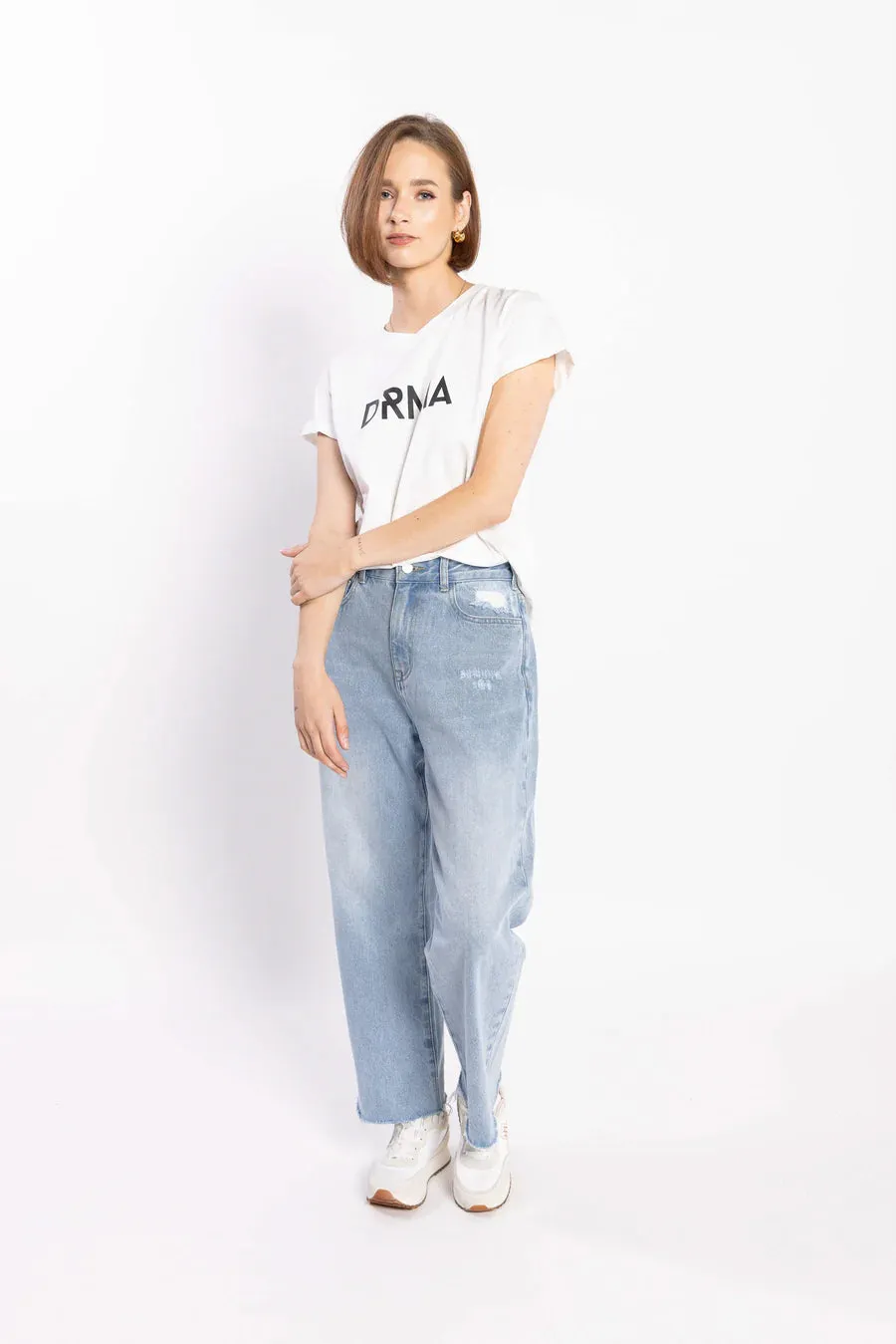 Drama The Label Zoe Tee  - White/Black