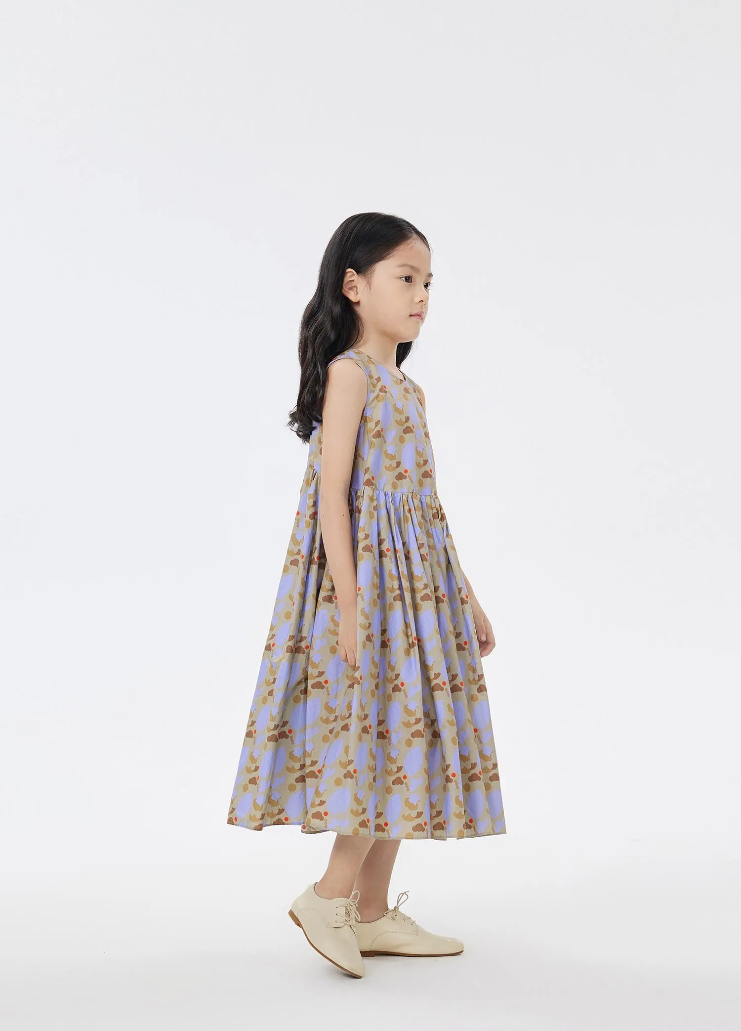 Dress / jnby by JNBY Floral Print A-Line Sleeveless Dress