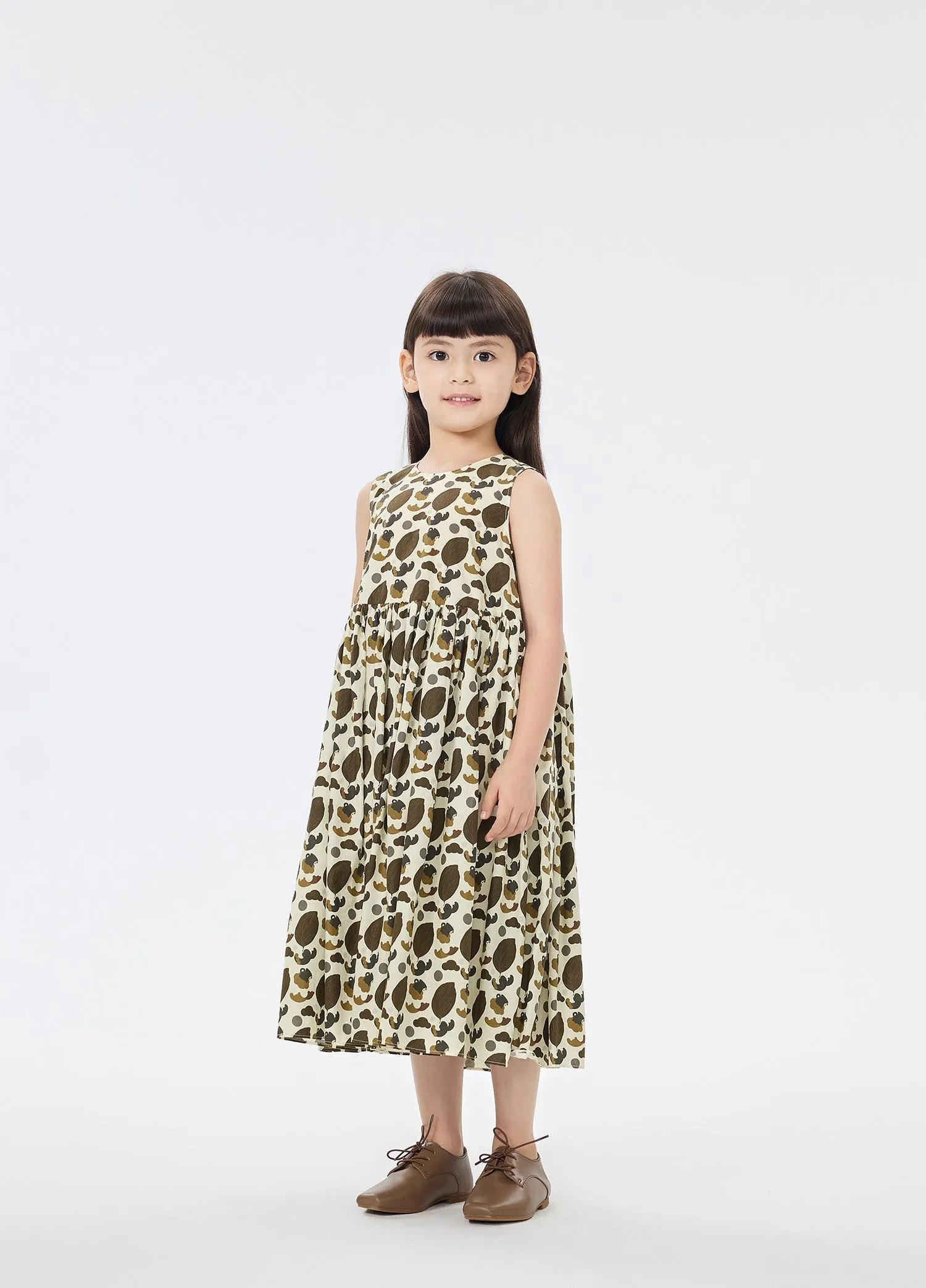 Dress / jnby by JNBY Floral Print A-Line Sleeveless Dress