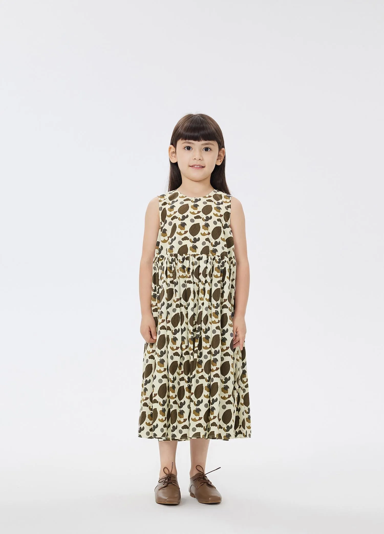 Dress / jnby by JNBY Floral Print A-Line Sleeveless Dress