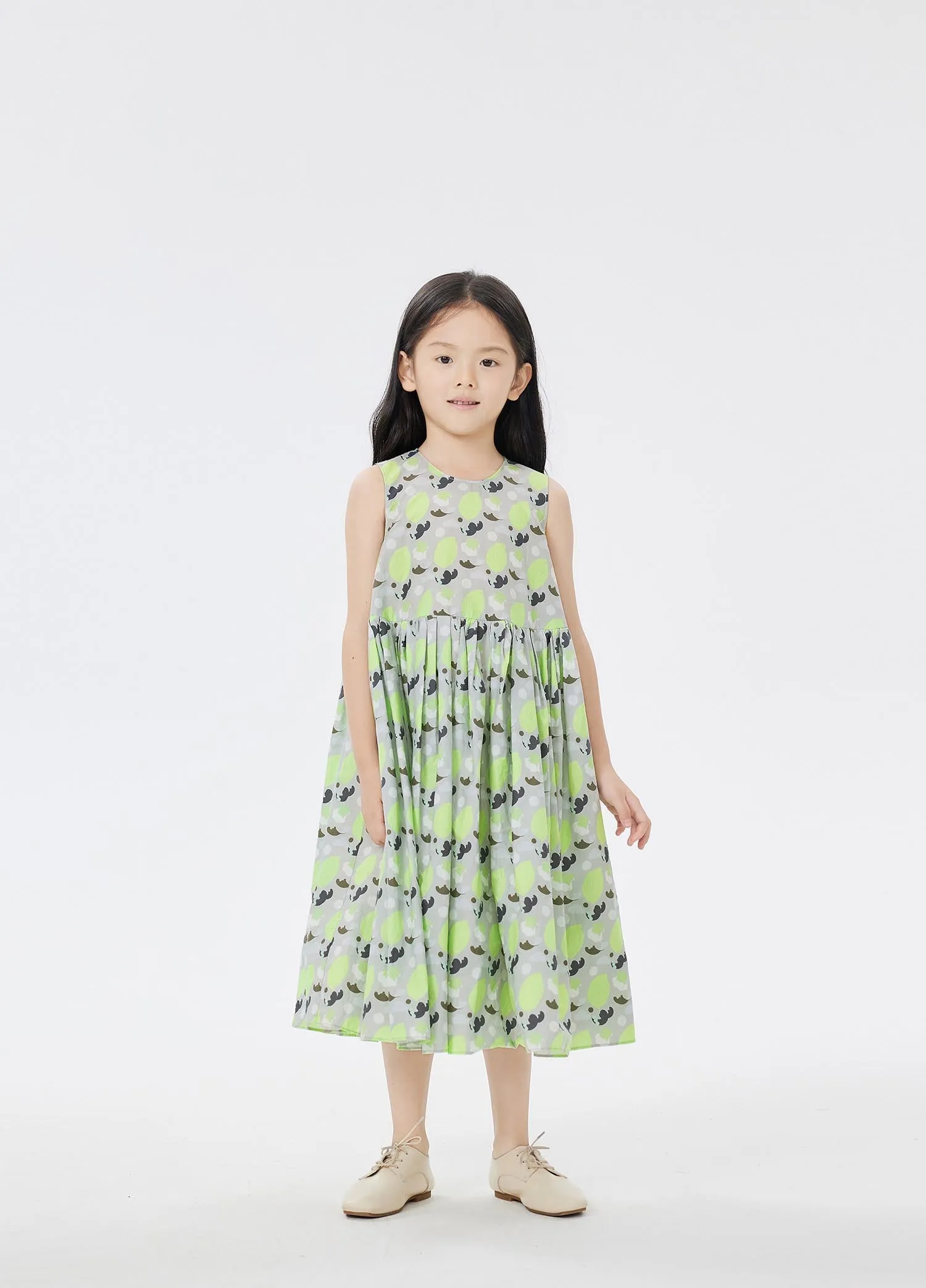 Dress / jnby by JNBY Floral Print A-Line Sleeveless Dress