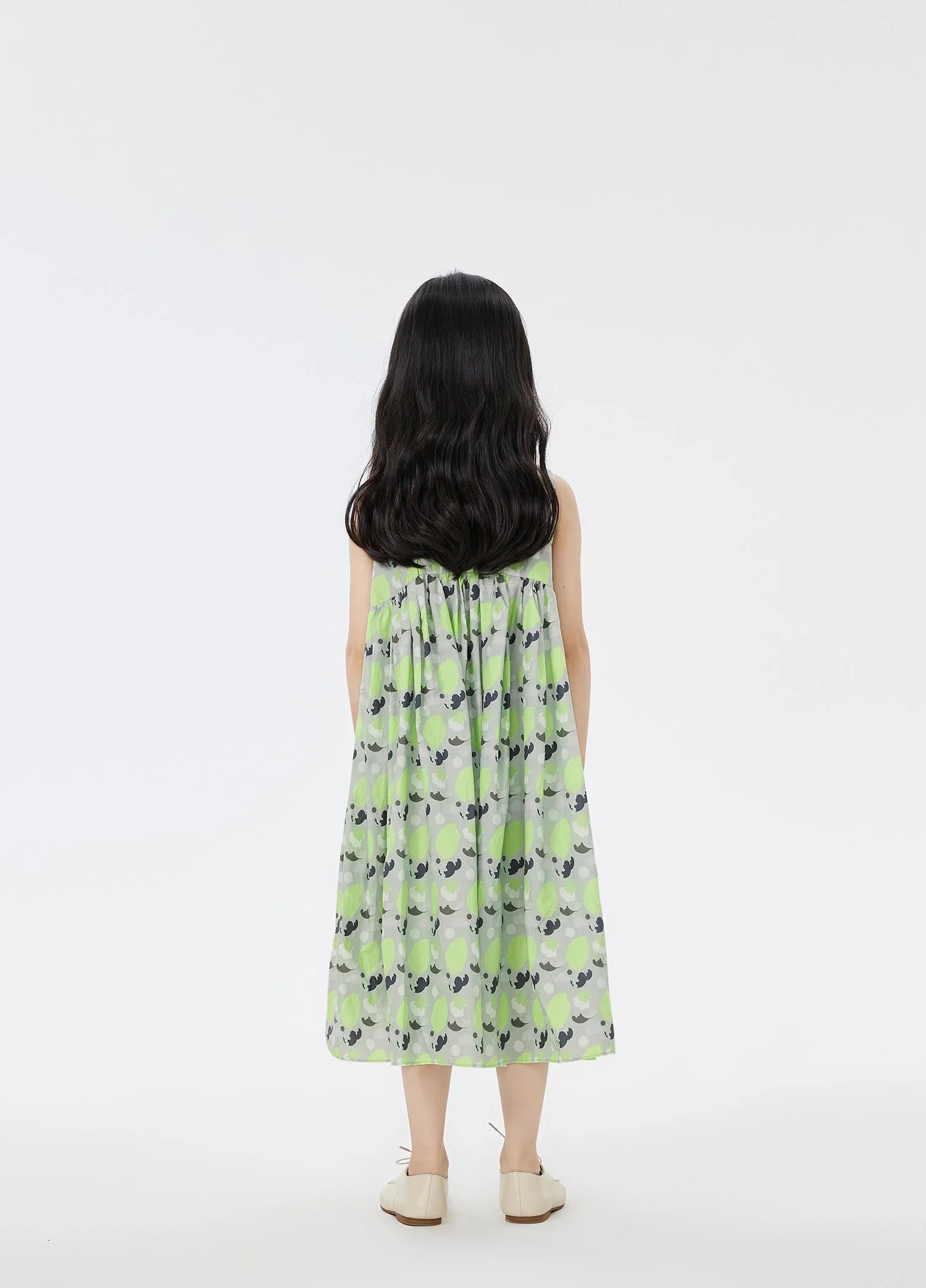 Dress / jnby by JNBY Floral Print A-Line Sleeveless Dress