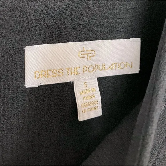 Dress the Population Corey Size Small Dress in Black 🖤