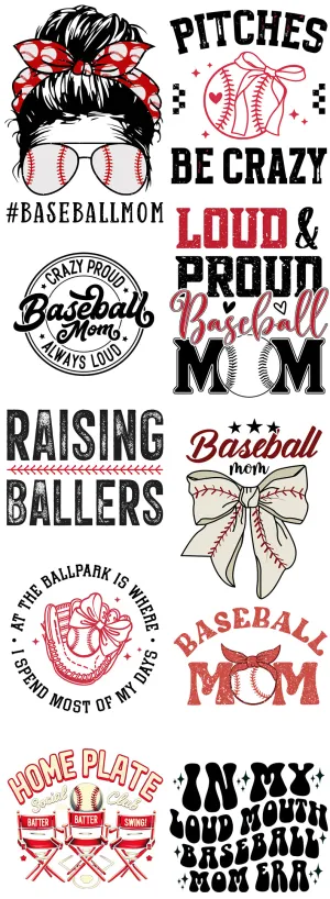 DTF 22x60 inch Softball Gang sheet