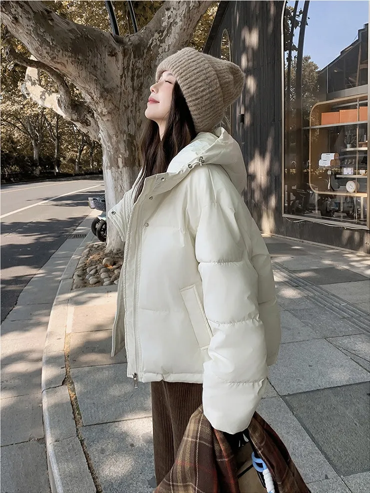 Easy-to-Clean Quilted Puffer Jacket Featuring a Drawstring Hem