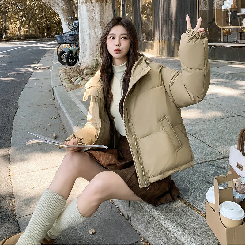 Easy-to-Clean Quilted Puffer Jacket Featuring a Drawstring Hem