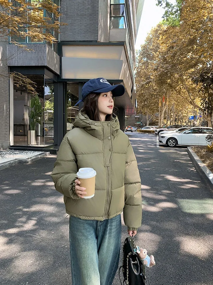 Easy-to-Clean Quilted Puffer Jacket Featuring a Drawstring Hem