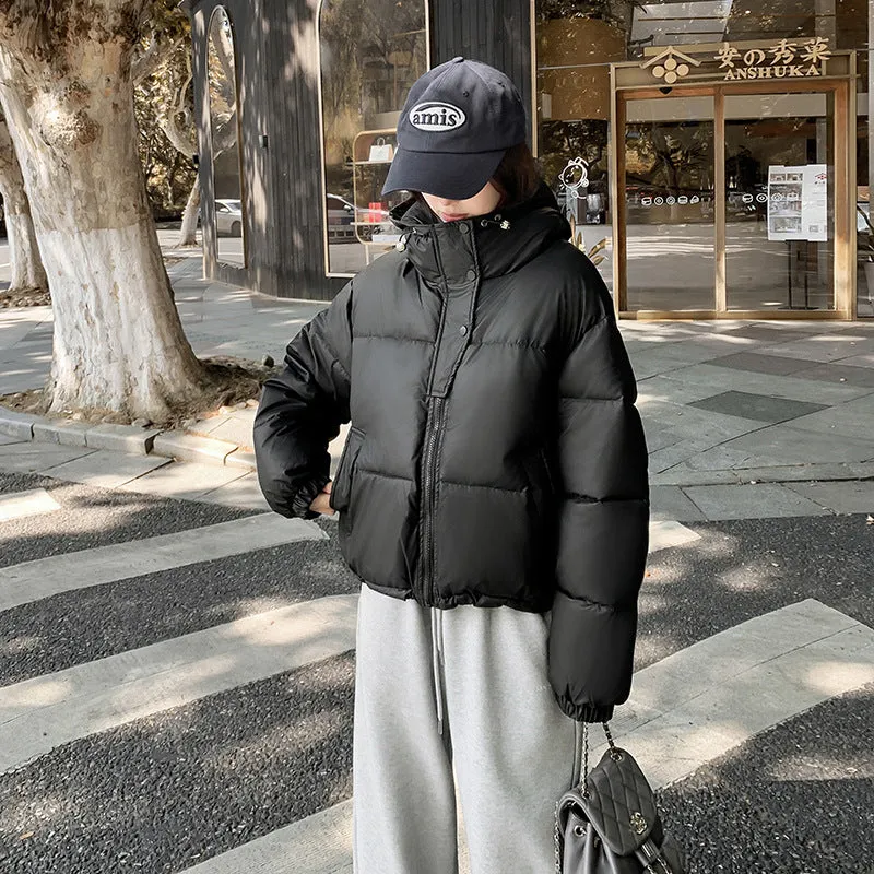 Easy-to-Clean Quilted Puffer Jacket Featuring a Drawstring Hem