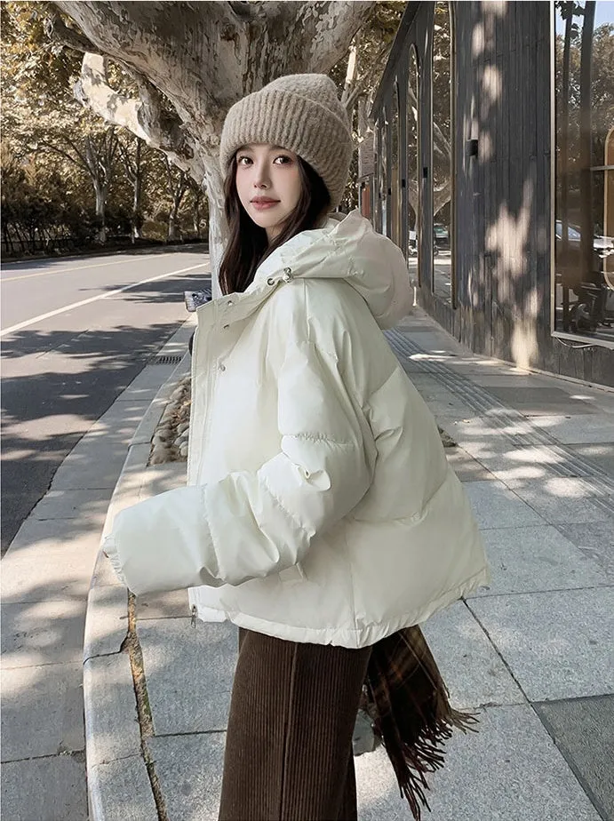 Easy-to-Clean Quilted Puffer Jacket Featuring a Drawstring Hem