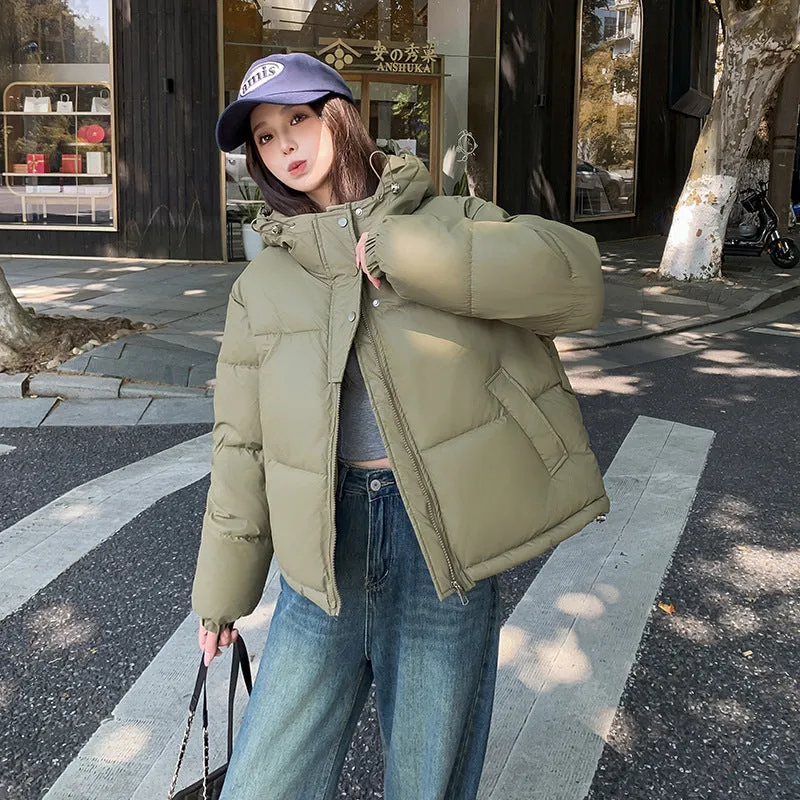 Easy-to-Clean Quilted Puffer Jacket Featuring a Drawstring Hem