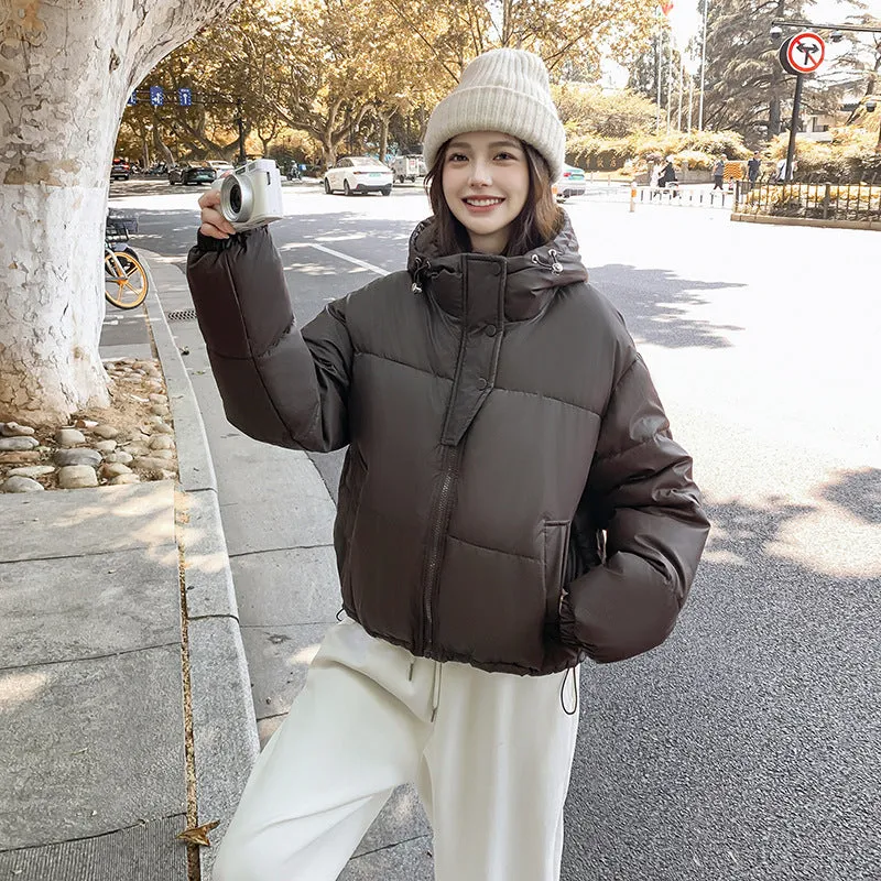 Easy-to-Clean Quilted Puffer Jacket Featuring a Drawstring Hem