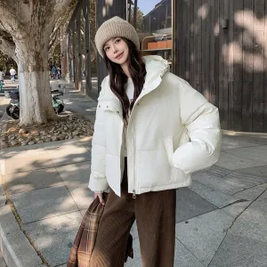 Easy-to-Clean Quilted Puffer Jacket Featuring a Drawstring Hem
