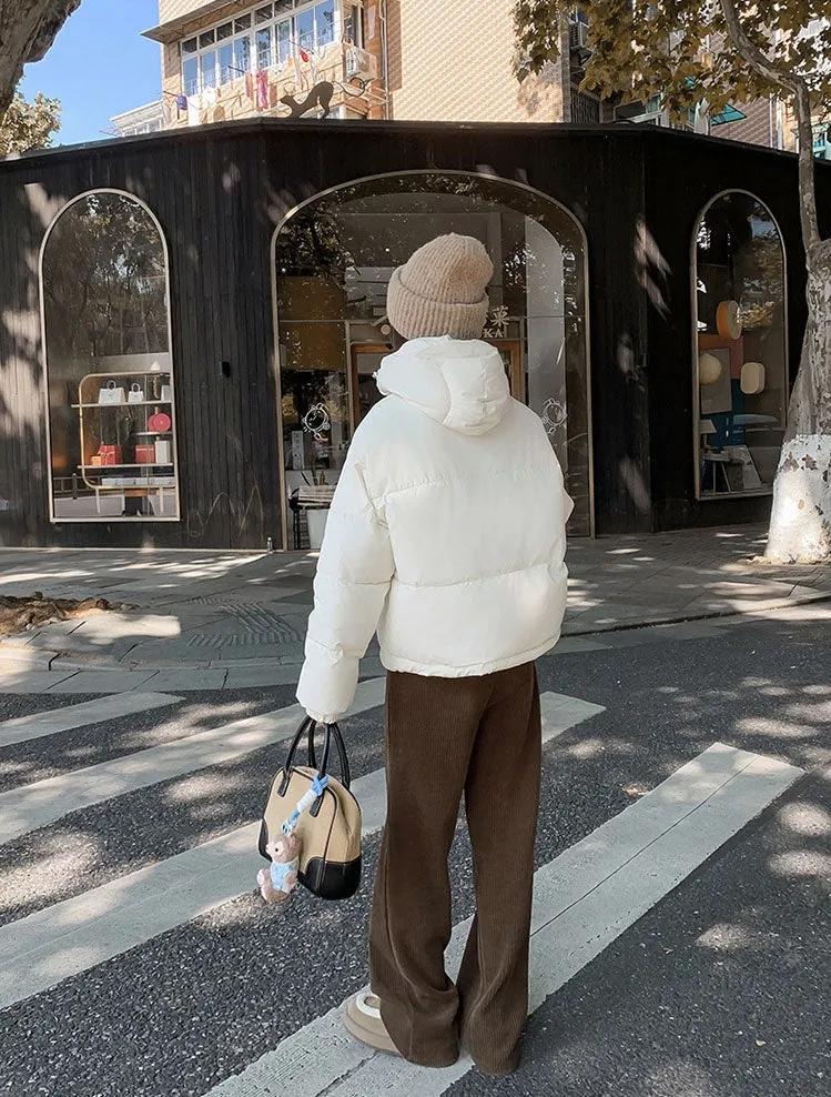 Easy-to-Clean Quilted Puffer Jacket Featuring a Drawstring Hem