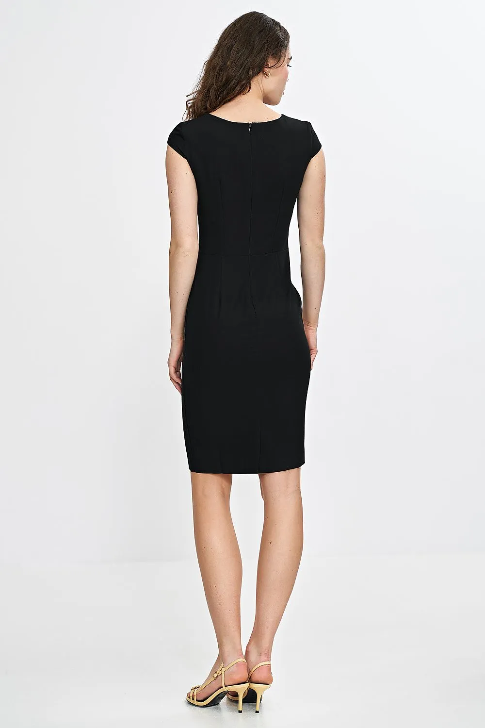Elegant Slit Fitted Pencil Dress