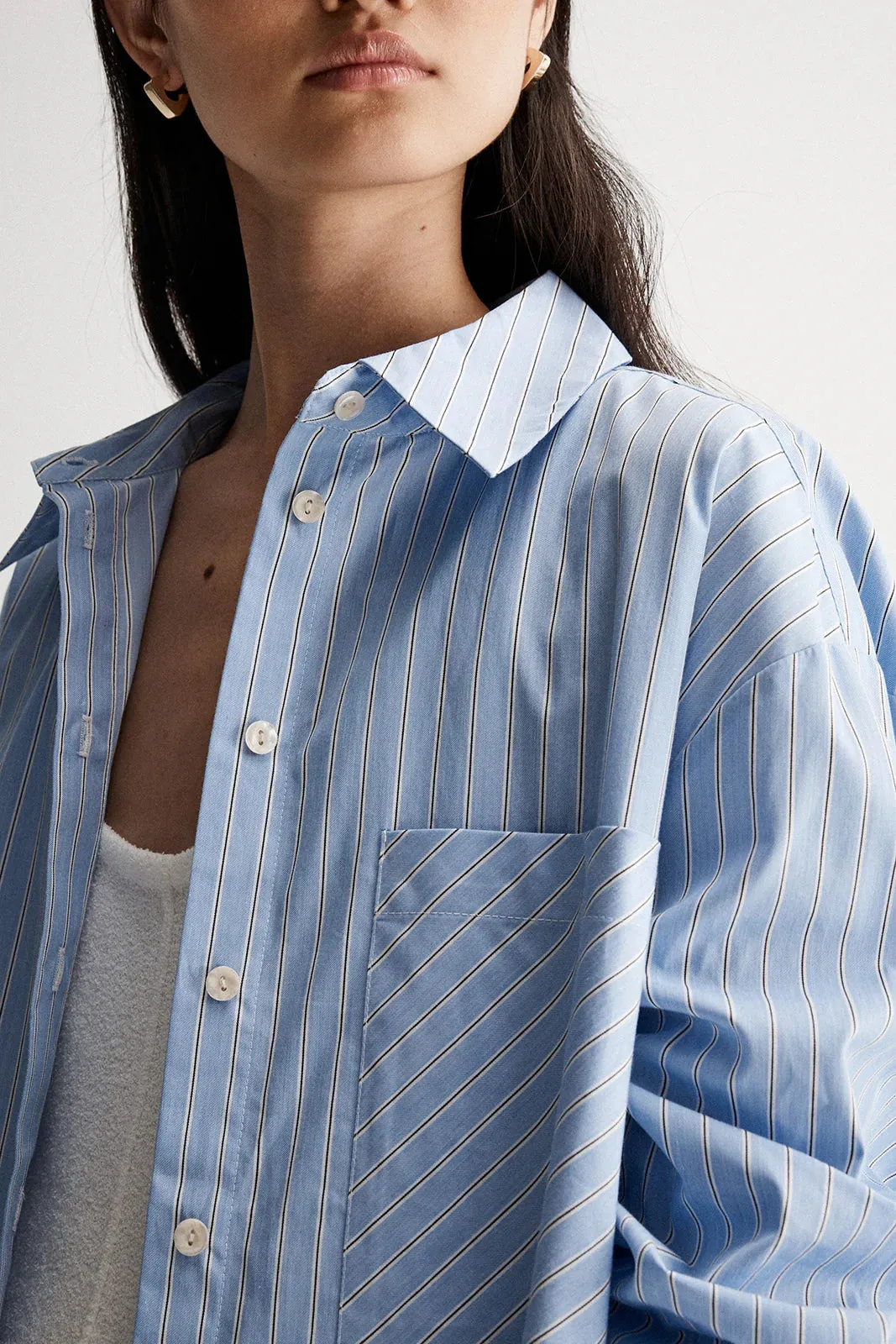 Elka Collective Pelli Shirt - Blue Stripe