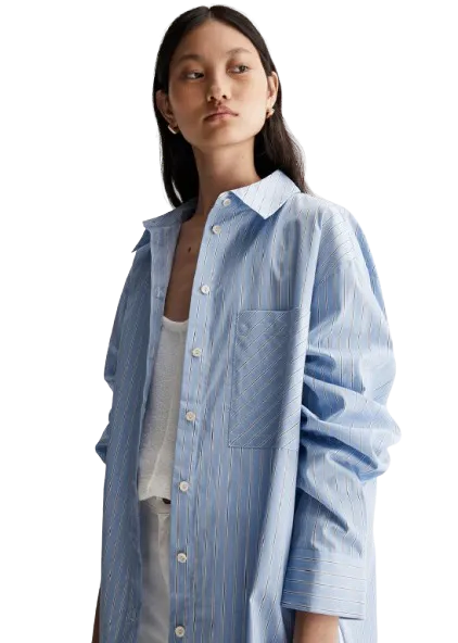 Elka Collective Pelli Shirt - Blue Stripe