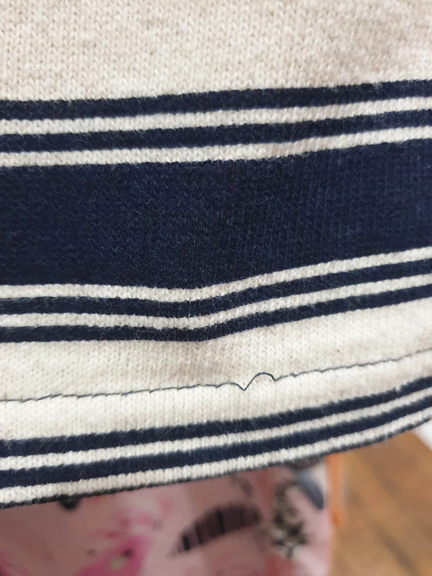 Ena Designs striped top size L