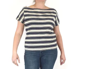 Ena Designs striped top size L