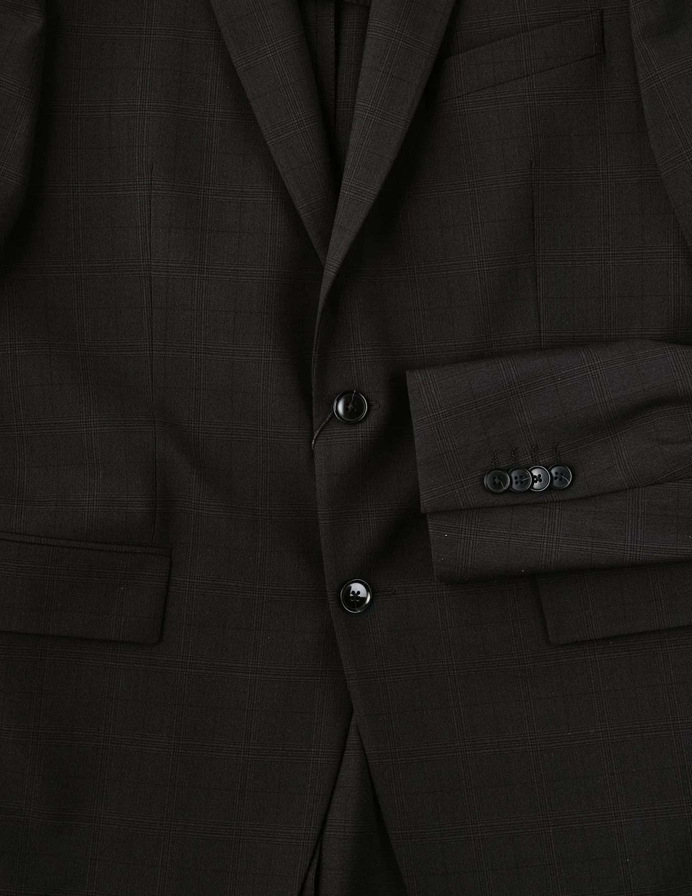 Essential Blazer Slim Black Check