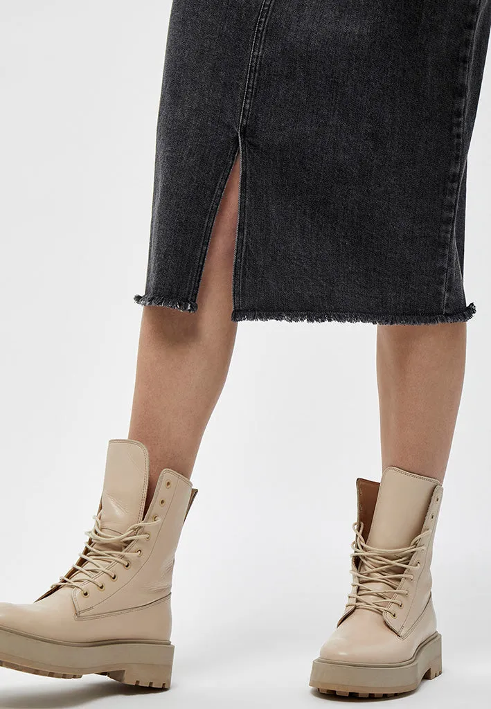 Estella denim nederdel - Sort