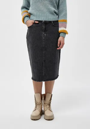 Estella denim nederdel - Sort