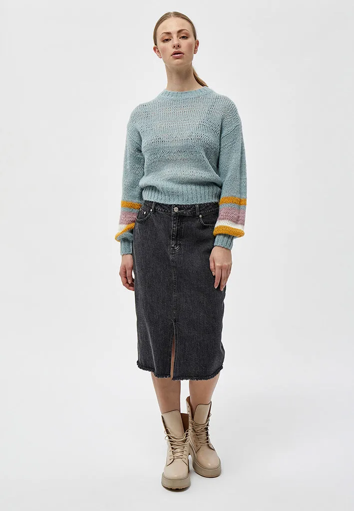 Estella denim nederdel - Sort