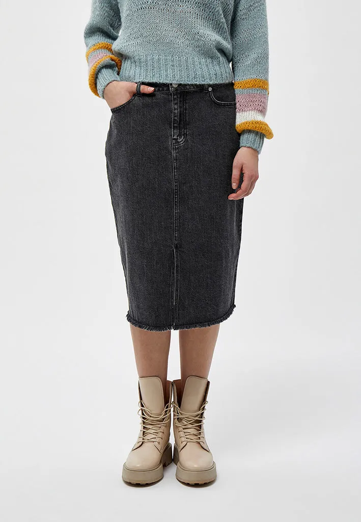 Estella denim nederdel - Sort