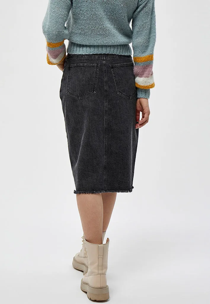 Estella denim nederdel - Sort