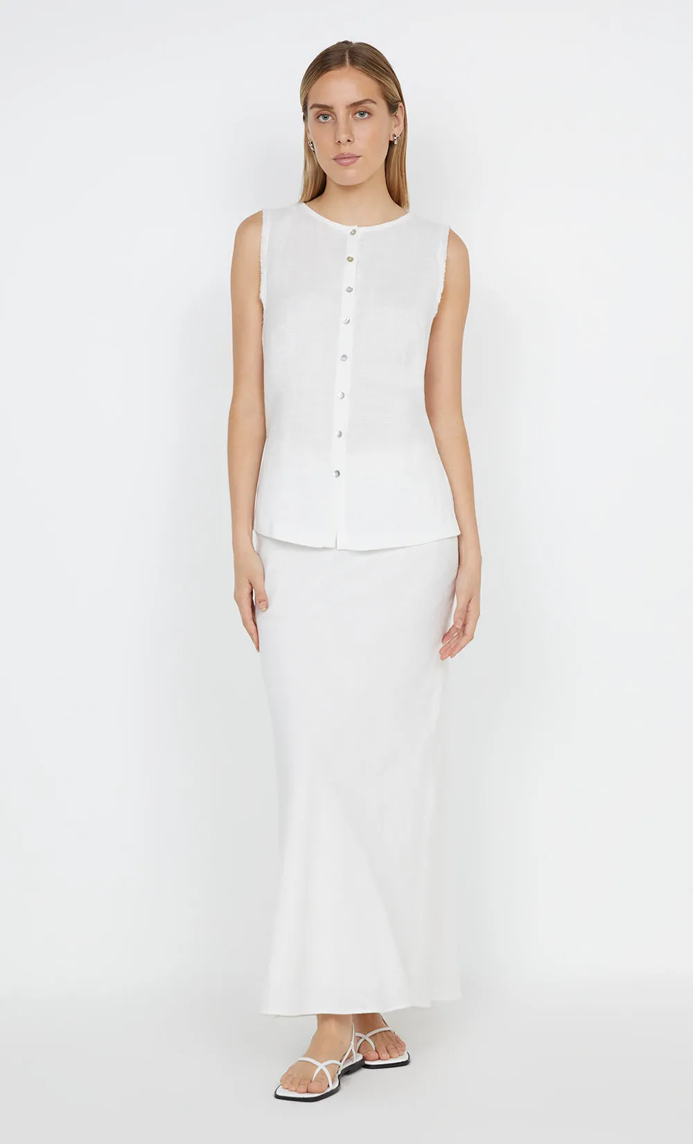 EVERLY MAXI SKIRT WHITE