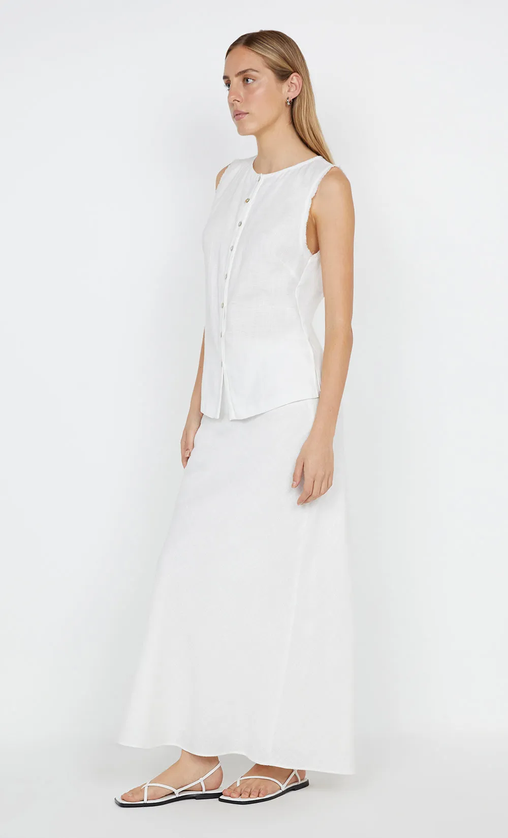 EVERLY MAXI SKIRT WHITE