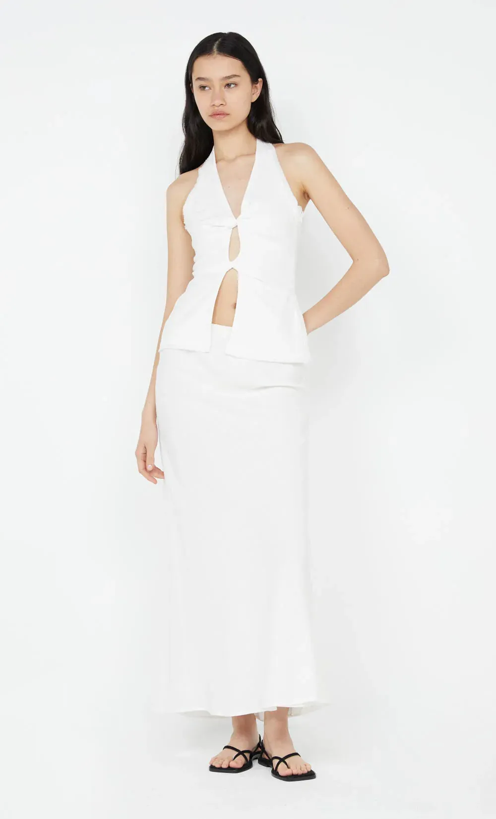 EVERLY MAXI SKIRT WHITE