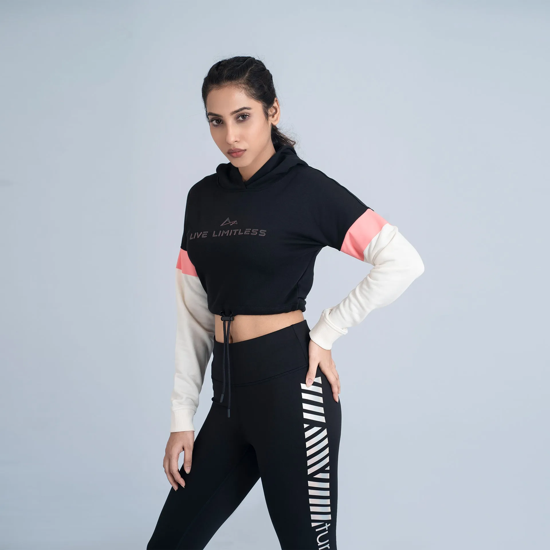 Evolution Cropped Hoodie