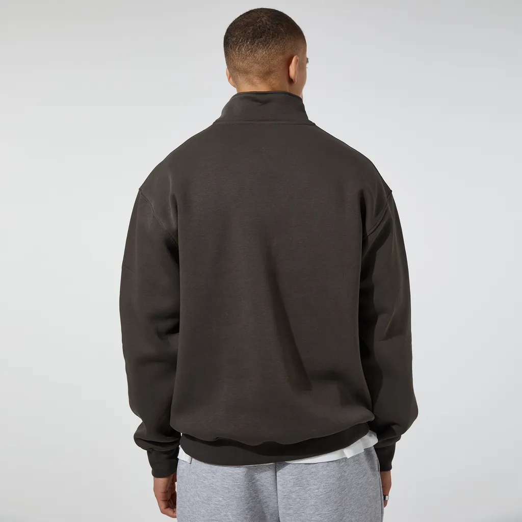 Faded 1/4 Zip Sweatshirt Dark Olive